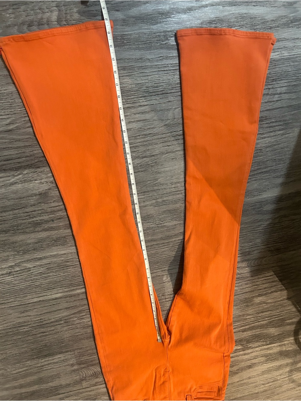 7 For All Mankind Orange Denim Jeans - Picture 6 of 11